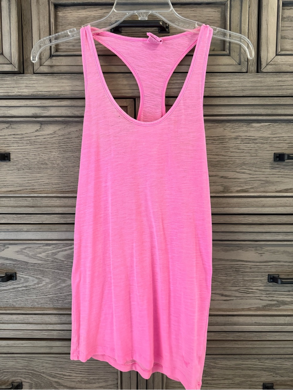PINK Victoria's Secret Bright Pink Racerback Sleep Tank Size XS